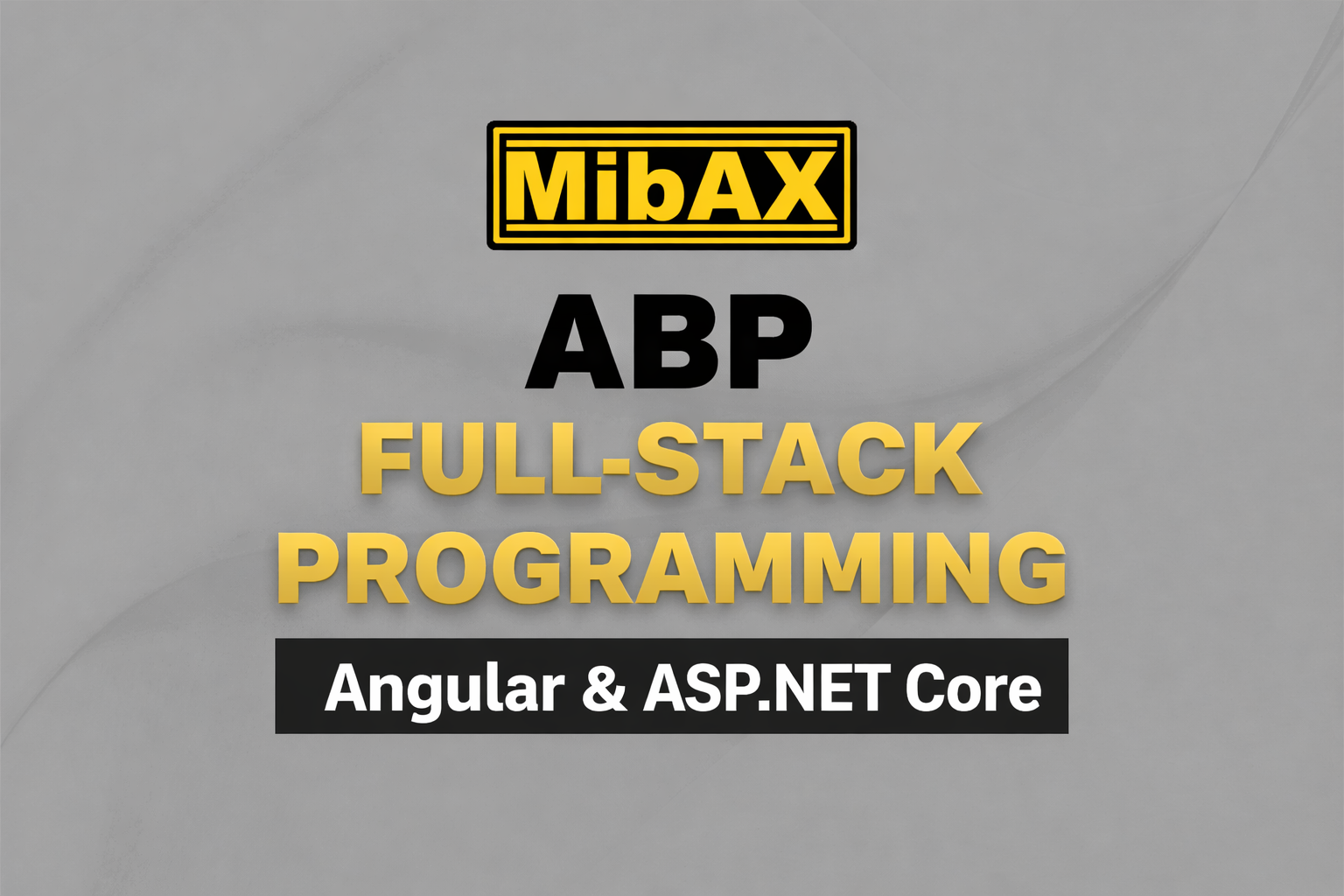 ABP Full-Stack Programming: Angular & ASP.NET Core